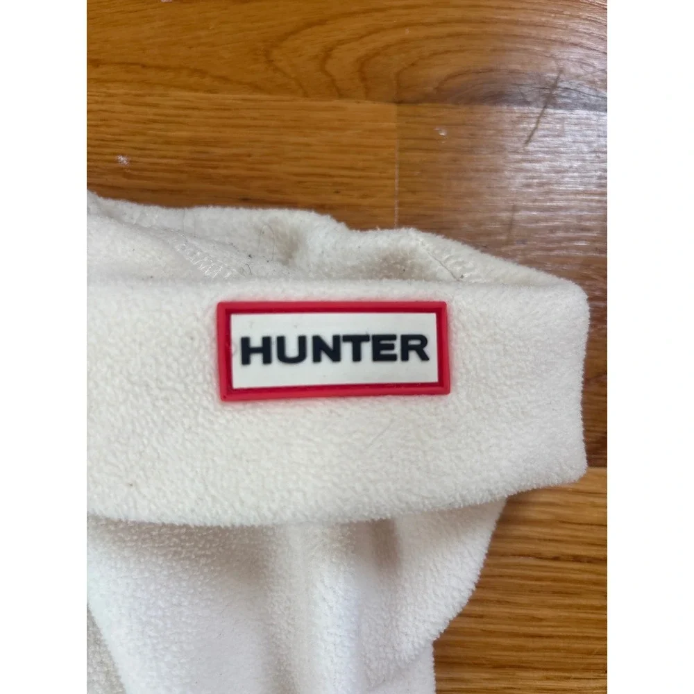 Hunter Womens Fleece Boot Socks Cream White Tall Rain Boot Liners Size M